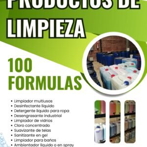 Home productos de limpieza profesionales – 100 fórmulas rentables para emprender